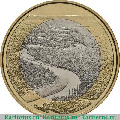 Реверс монеты 5 евро (euro) 2018 года  Оуланка Финляндия