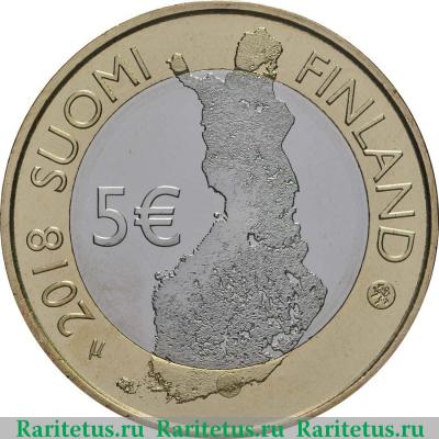 5 евро (euro) 2018 года  Порвоо Финляндия