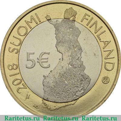 5 евро (euro) 2018 года  Коли Финляндия