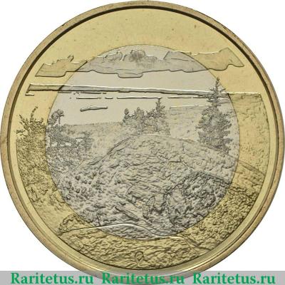 Реверс монеты 5 евро (euro) 2018 года  Коли Финляндия