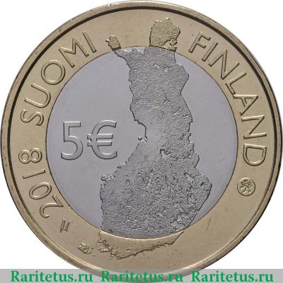 5 евро (euro) 2018 года  Олавинлинна Финляндия