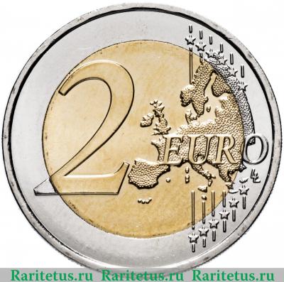 Реверс монеты 2 евро (euro) 2018 года  Вейль Франция