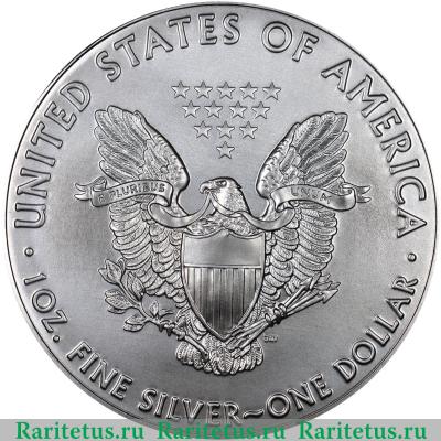 Реверс монеты 1 доллар (dollar) 2017 года  Шагающая Свобода США