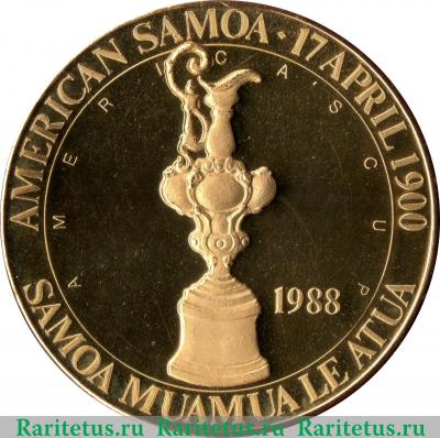 1 доллар (dollar) 1988 года   Американское Самоа proof