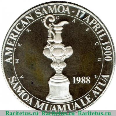 5 долларов (dollars) 1988 года   Американское Самоа proof