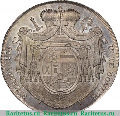Реверс монеты 1 талер (thaler) 1801 года   Гурк