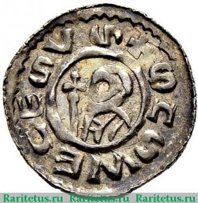 Реверс монеты денарий (denar) 1055 года   Богемия