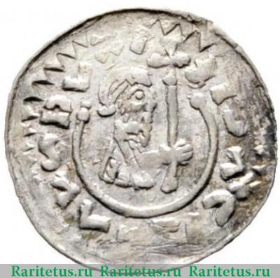 Реверс монеты денарий (denar) 1092 года   Моравия