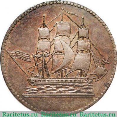 1/2 пенни (half penny) 1830 года   Остров Принца Эдуарда