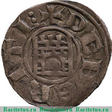 Реверс монеты денье (denier) 1196 года   Сеньория Бейрут