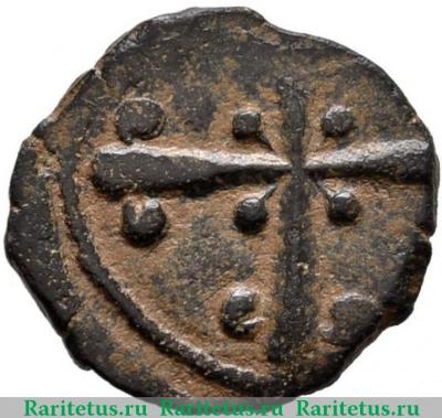 Реверс монеты фоллис (follis) 1108 года   Эдесское графство