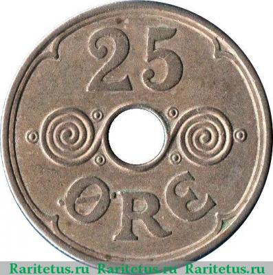 Реверс монеты 25 эре (ore) 1941 года   Фарерские острова
