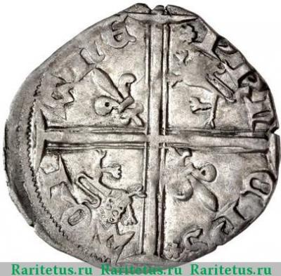 Реверс монеты гарди (hardi) 1362 года   Аквитания
