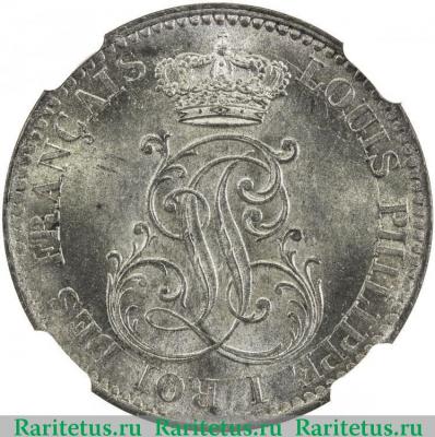 10 сантимов (centimes) 1846 года   Гвиана
