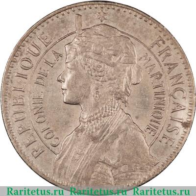 50 сантимов (centimes) 1897 года   Мартиника