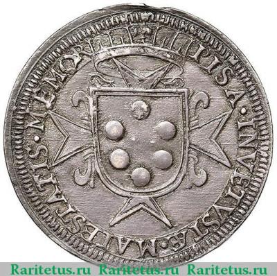 Реверс монеты таллеро (tallero) 1620 года   Пизанская республика