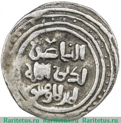 Реверс монеты дирхам (dirham) 1206 года   Великие монголы