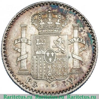 5 сентаво (centavos) 1896 года   Пуэрто-Рико