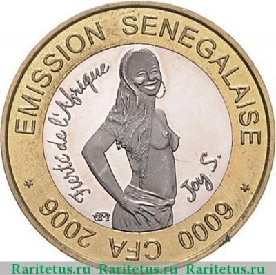 6000 франков (francs) 2006 года   Сенегал