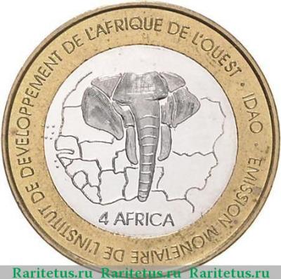 Реверс монеты 6000 франков (francs) 2006 года   Сенегал