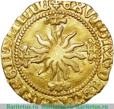 Реверс монеты 1/2 юникорна (unicorn) 1488 года   Шотландия