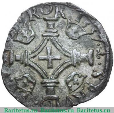 Реверс монеты плак (plack) 1557 года   Шотландия