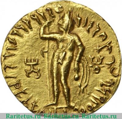 Реверс монеты динар (dinar) 100 года   Кушанское царство