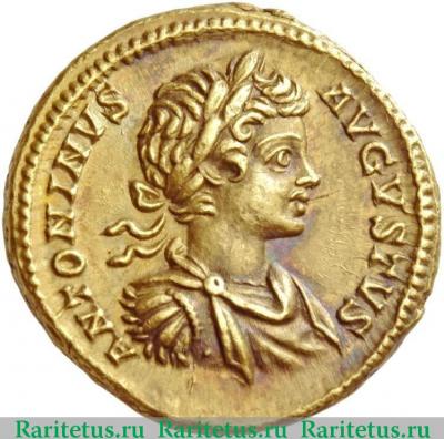 ауреус (aureus) 198–201 года   Римская империя