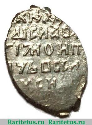 Реверс монеты золотая копейка Владислава Жигимонтовича 1610-1612 годов  всадник вправо