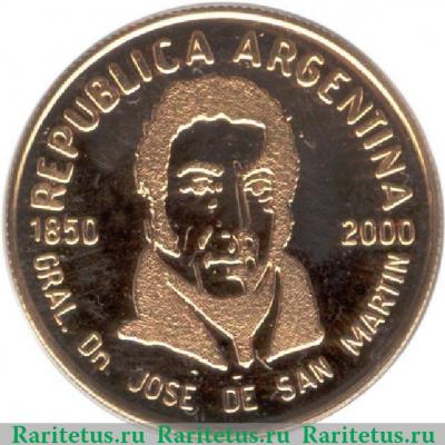 5 песо 2000 года   Аргентина