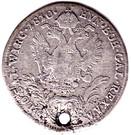 Реверс монеты 10 крейцеров 1809-1810 годов   Австрия