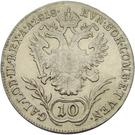 Реверс монеты 10 крейцеров 1817-1824 годов   Австрия