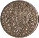 Реверс монеты 10 крейцеров 1852-1855 годов   Австрия