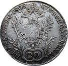 Реверс монеты 20 крейцеров 1806-1813 годов   Австрия