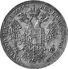 Реверс монеты ½ талера 1848-1851 годов   Австрия