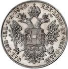 Реверс монеты 1 талер 1848-1851 годов   Австрия