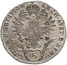 Реверс монеты 5 крейцеров 1788-1790 годов   Австрия