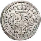 Реверс монеты 6 крейцеров 1741-1745 годов   Австрия