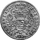 Реверс монеты 6 крейцеров 1747-1751 годов   Австрия