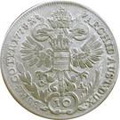 Реверс монеты 10 крейцеров 1768-1780 годов   Австрия