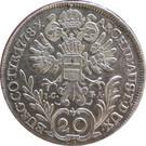 Реверс монеты 20 крейцеров 1767-1780 годов   Австрия