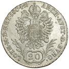 Реверс монеты 20 крейцеров 1792-1804 годов   Австрия