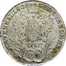 Реверс монеты 20 крейцеров 1804-1806 годов   Австрия
