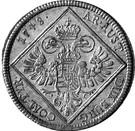 Реверс монеты 30 крейцеров 1748-1750 годов   Австрия