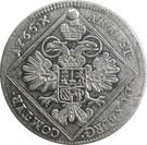 Реверс монеты 30 крейцеров 1765 года   Австрия