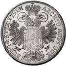 Реверс монеты ½ талера 1751-1754 годов   Австрия