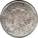 Реверс монеты 1 талер 1758-1765 годов   Австрия