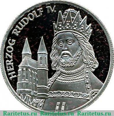 Реверс монеты 100 шиллингов 2001 года   Австрия