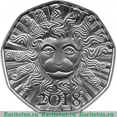 Реверс монеты 5 евро 2018 года   Австрия