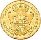 Реверс монеты 1 дукат 1741 года   Австрия